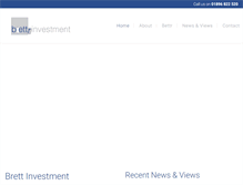 Tablet Screenshot of brettinvestment.com